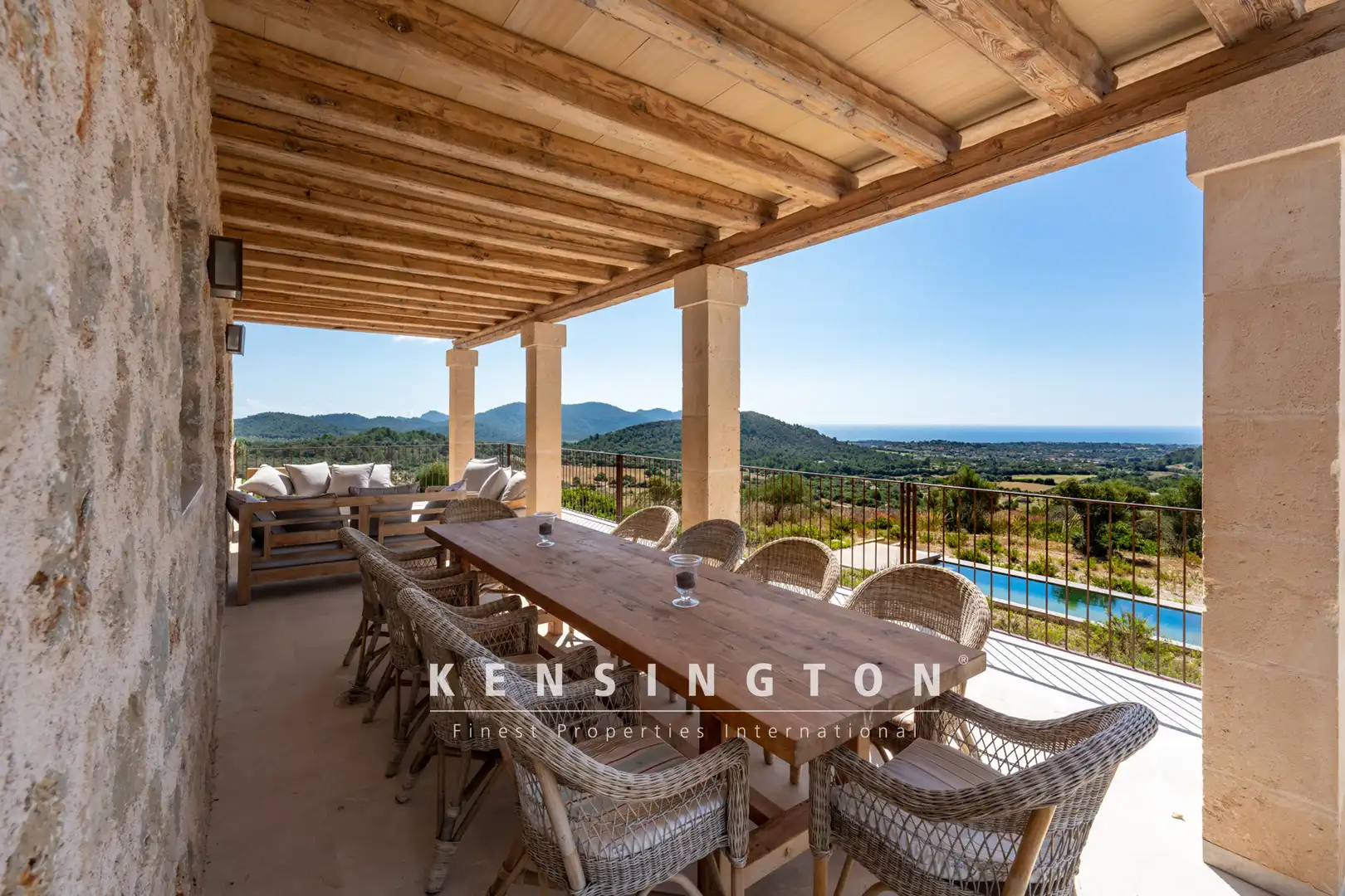 Terrasse von Country house zum Verkauf in Son Servera mit Klimaanlage, Heizung und Terrasse
