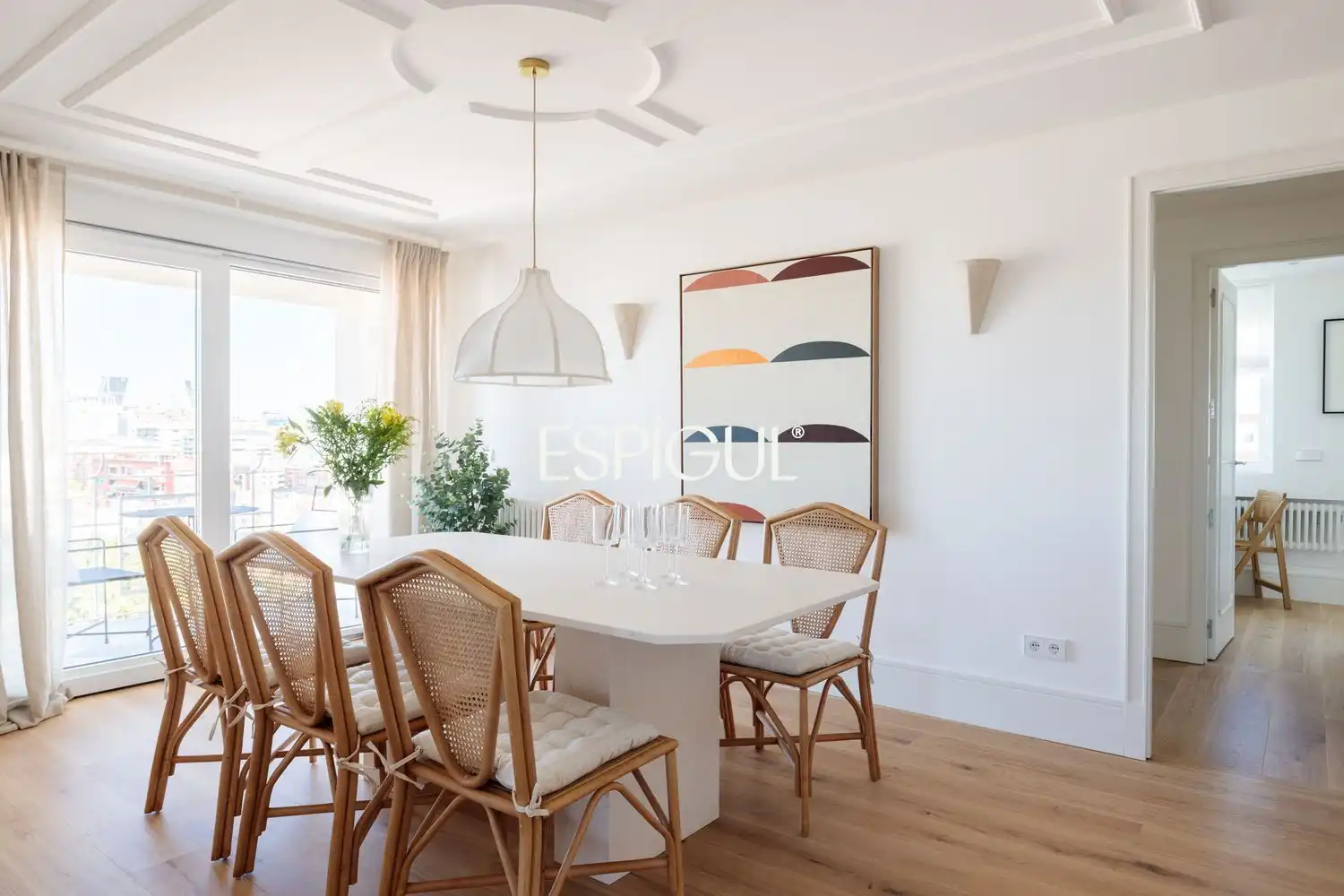 Esszimmer von Wohnung zum Verkauf in Madrid mit Klimaanlage, Heizung und Terrasse