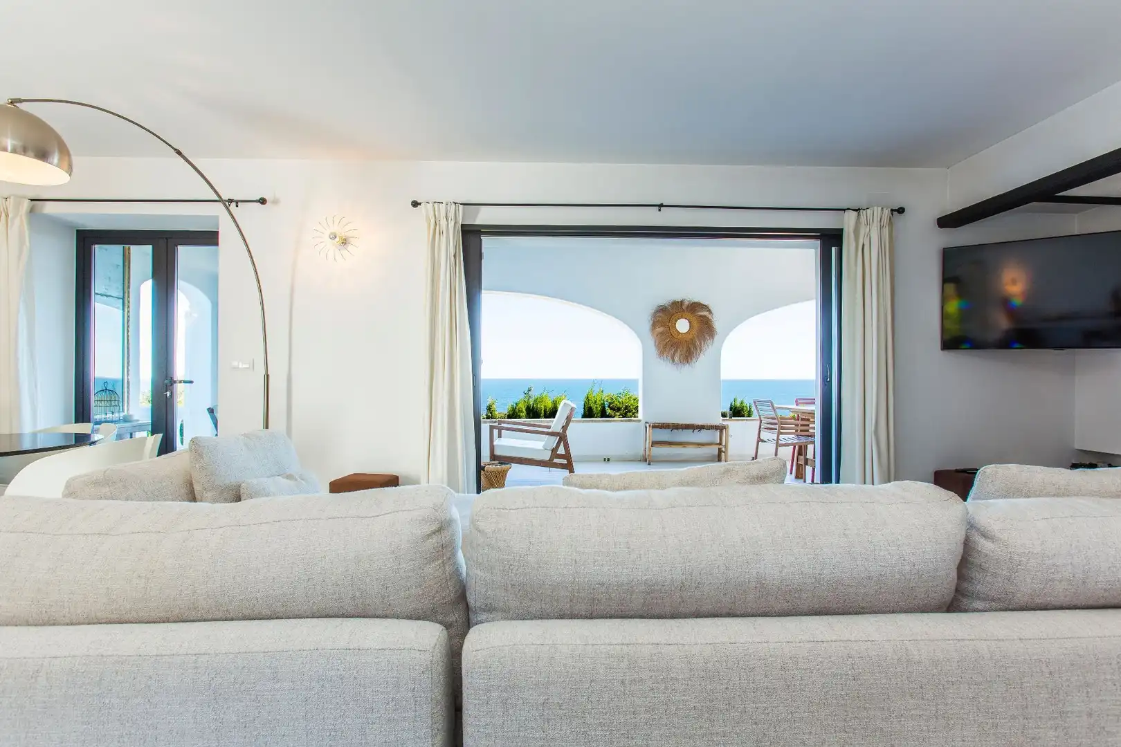 Sala de estar de Casa o chalet en venta en Dénia con Aire acondicionado, Calefacción y Jardín privado