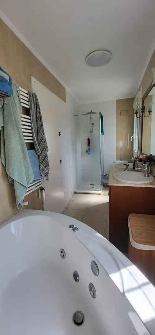 Baño de Casa o chalet en venta en Roquetes con Aire acondicionado, Calefacción y Jardín privado