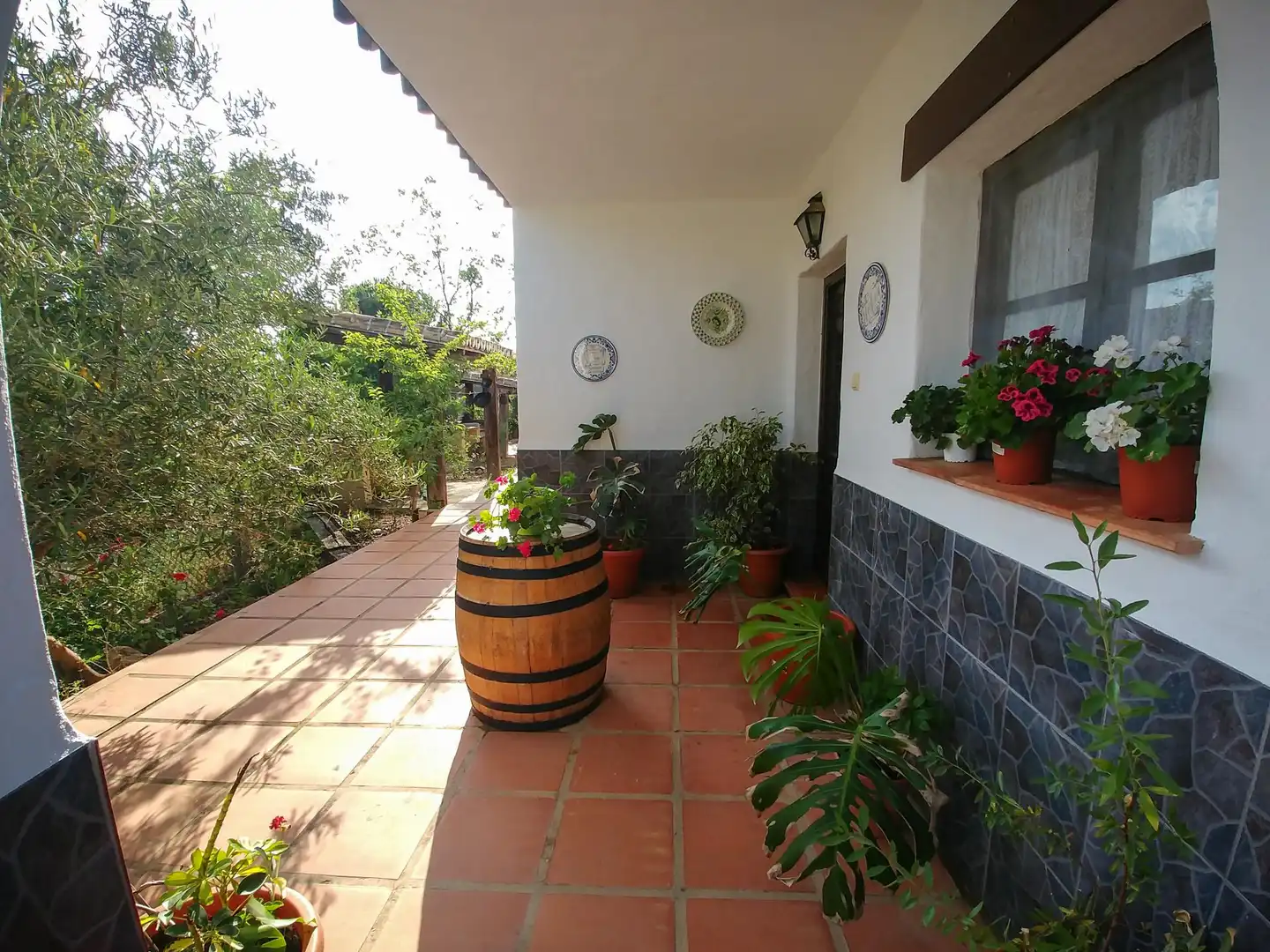 Terraza de Finca rústica en venta en Almogía con Aire acondicionado, Terraza y Piscina