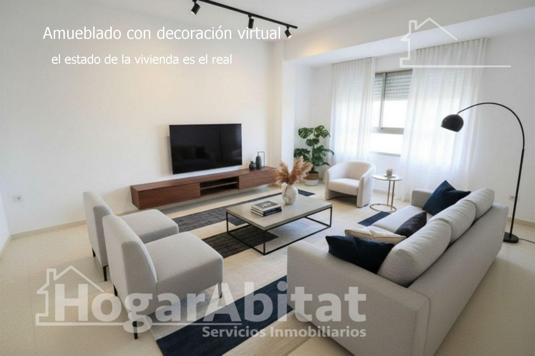 Living room of Flat for sale in Massamagrell  with Air Conditioner and Balcony