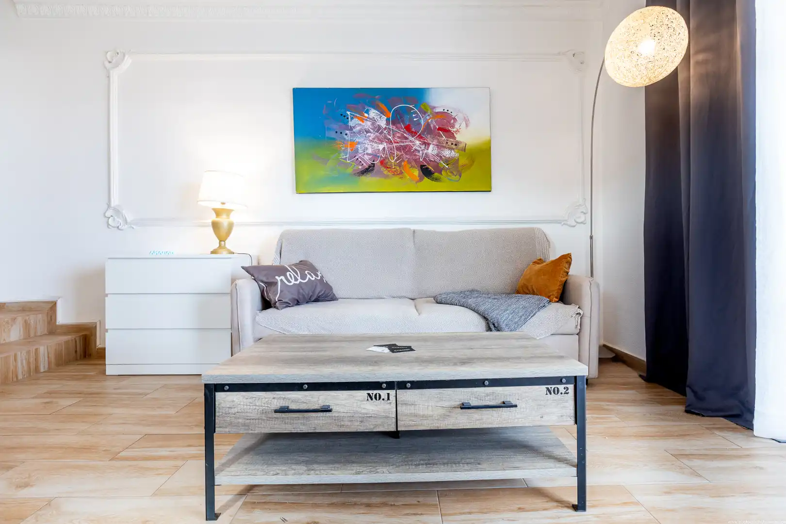 Sala de estar de Apartamento de alquiler en Arona con Aire acondicionado, Calefacción y Parquet
