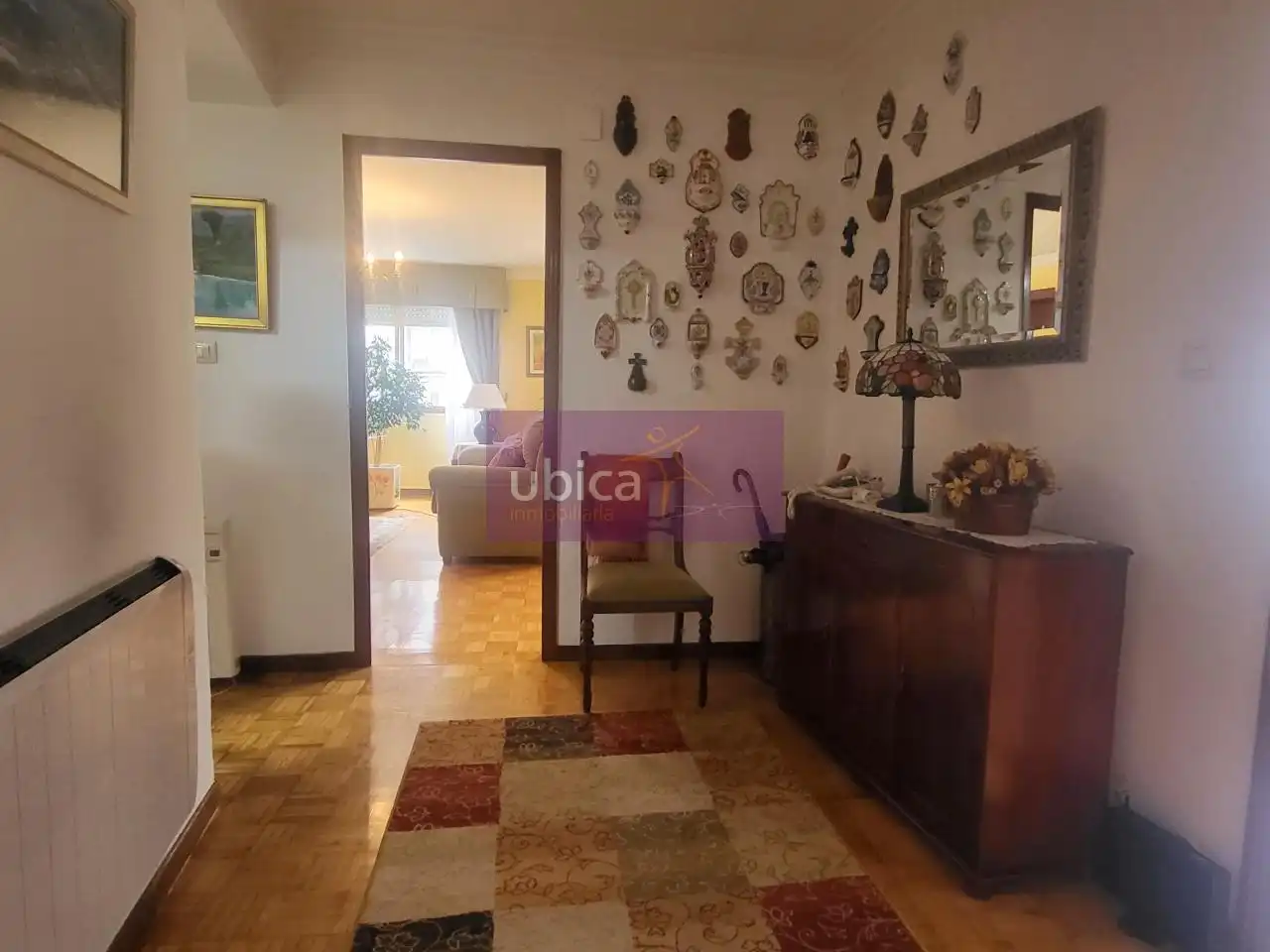 Living room of Flat for sale in Vigo   with Heating, Parquet flooring and Terrace