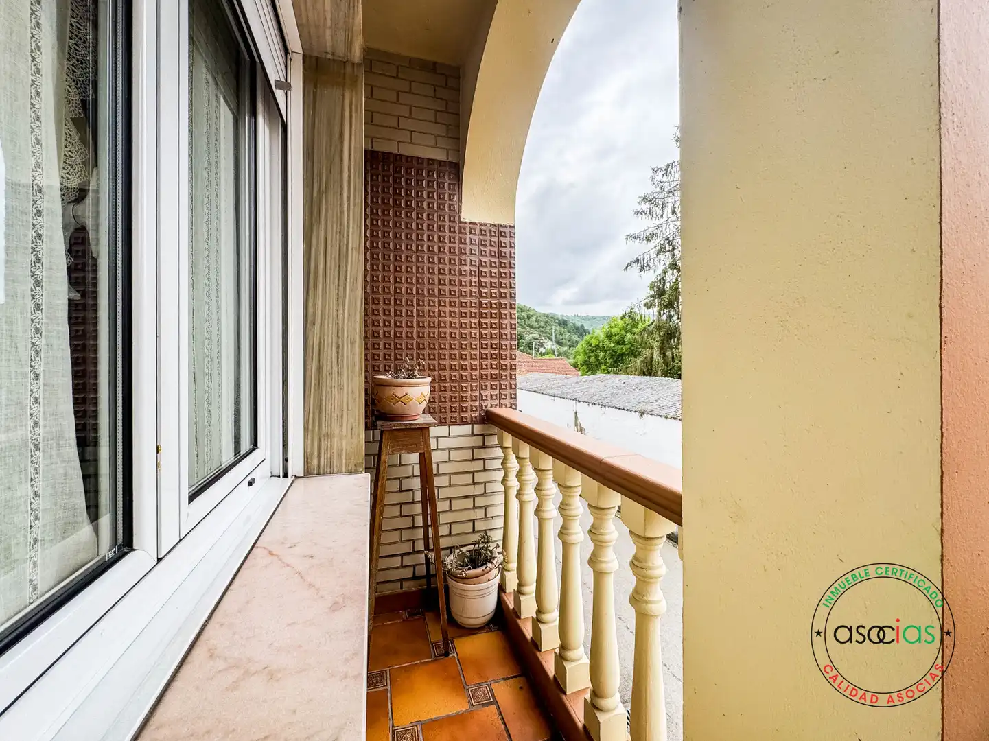 Balcony of Houses for sale in Laviana  with Heating, Parquet flooring and Terrace