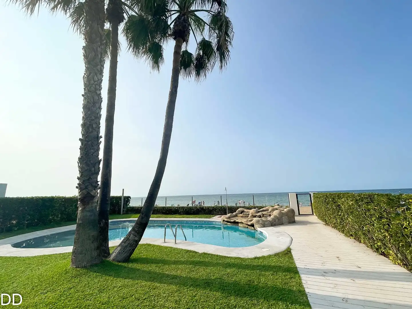 Piscina de Apartamento de alquiler en Dénia con Aire acondicionado, Terraza y Amueblado