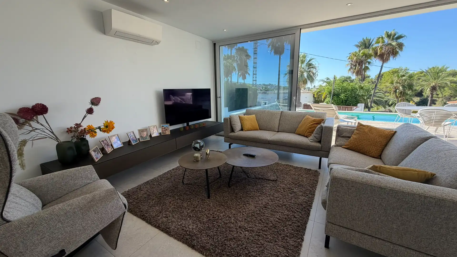 Living room of Houses for sale in Moraira  with Air Conditioner, Heating and Private garden