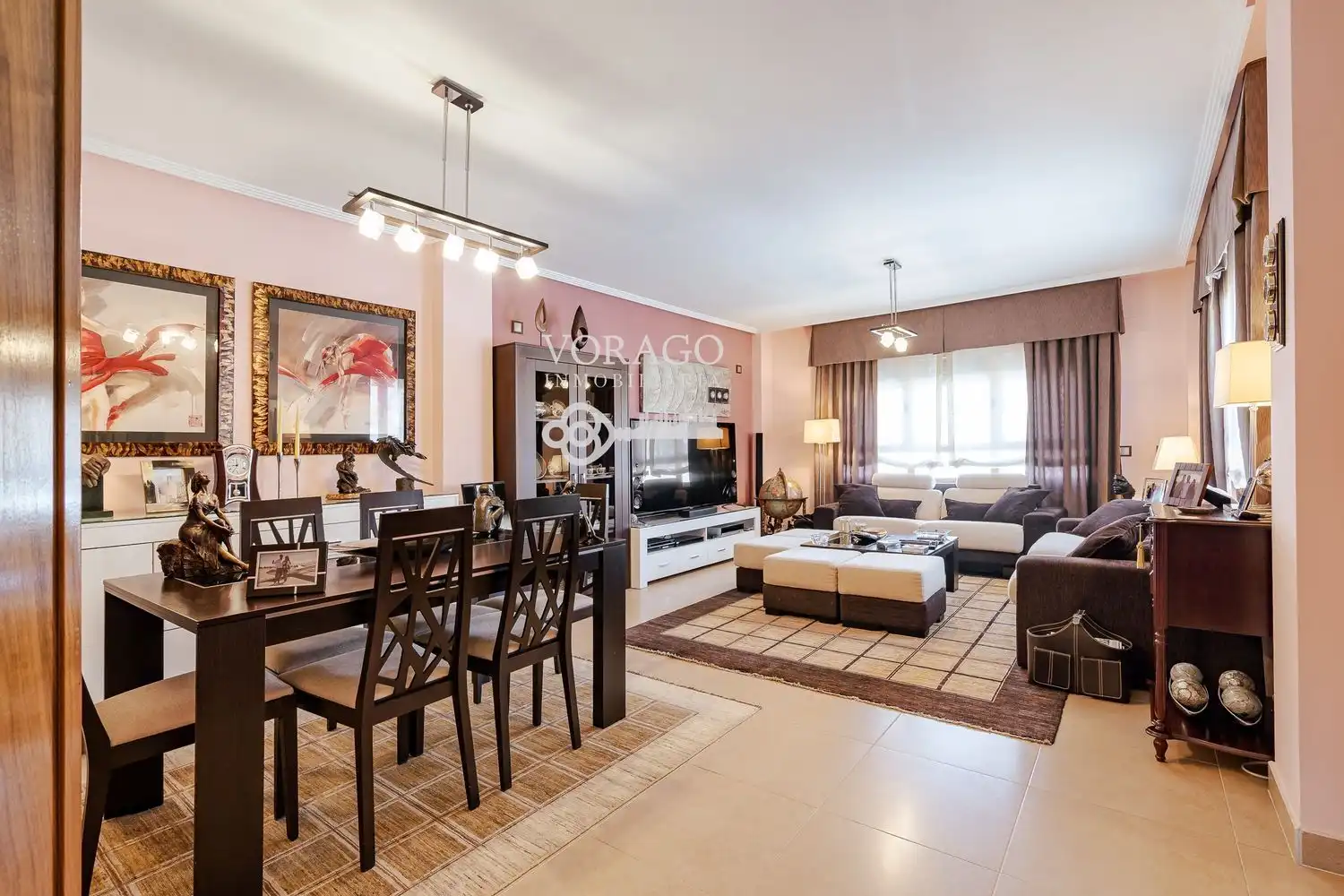 Sala de estar de Casa o chalet en venta en Meco con Jardín privado y Piscina