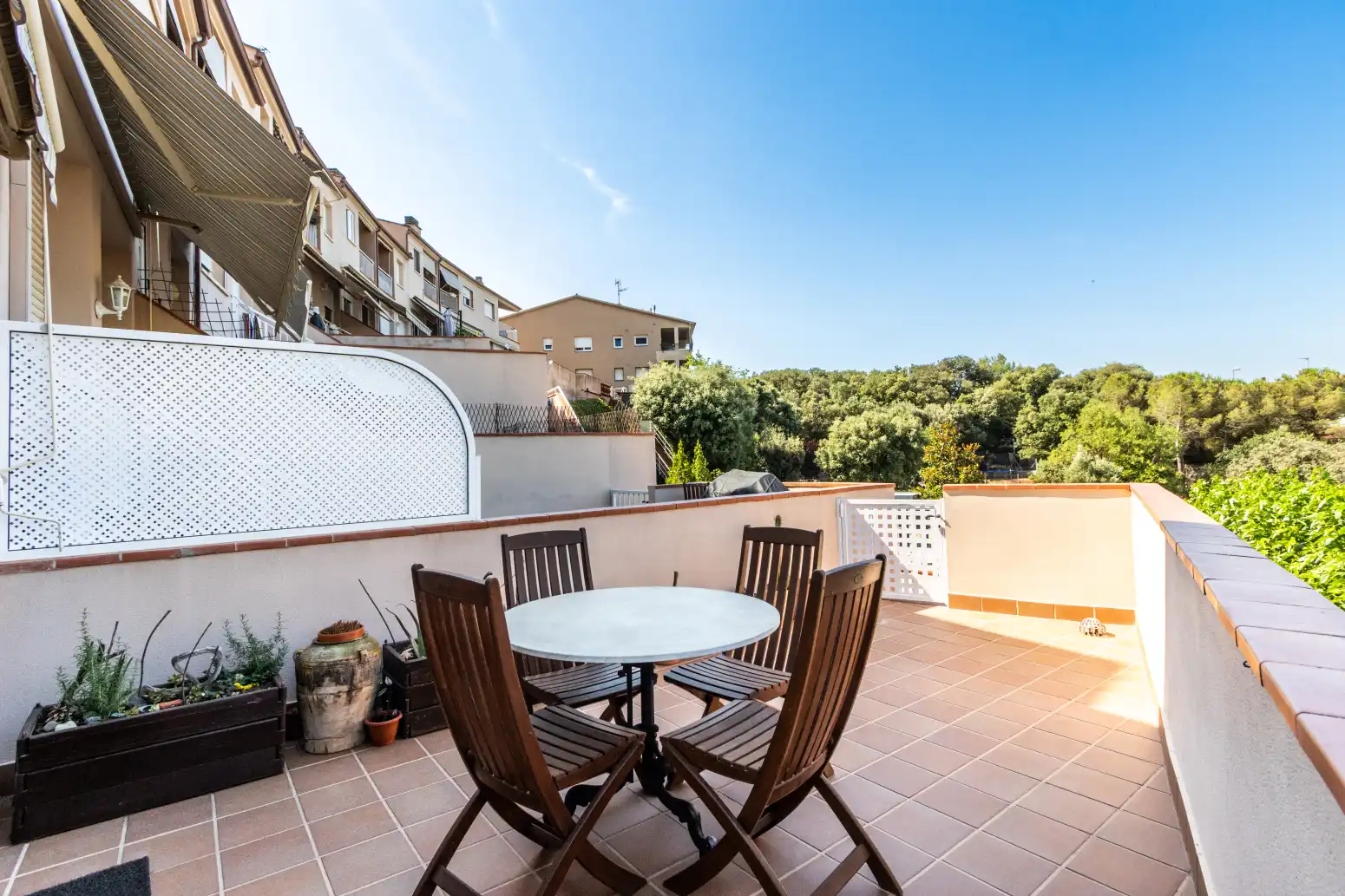 Terrassa de Casa adosada en venda en Vacarisses amb Calefacció, Jardí privat i Terrassa