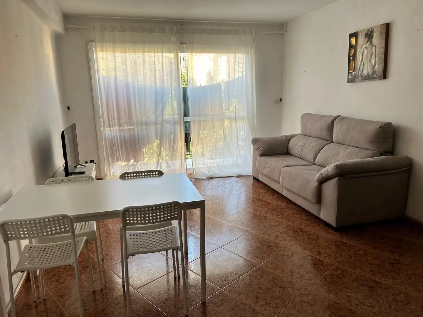 Wohnzimmer von Wohnung zur untervermieten in Málaga mit Terrasse und Balkon