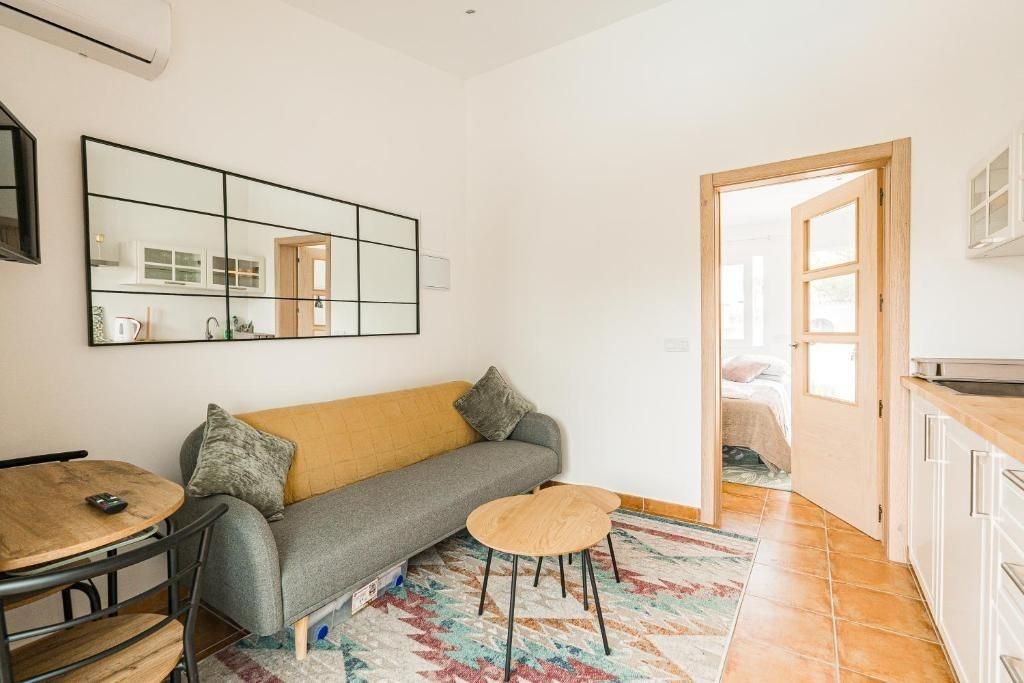 Sala de estar de Estudio de alquiler en Jávea / Xàbia con Jardín privado, Terraza y Piscina