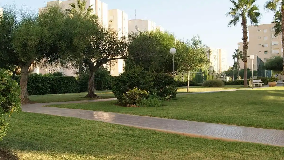 Vista exterior de Apartamento en venta en Alicante / Alacant con Jardín privado, Terraza y Amueblado