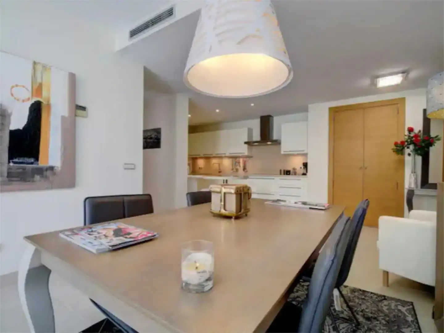 Esszimmer von Wohnung zur Miete in Marbella mit Klimaanlage, Schwimmbad und Balkon