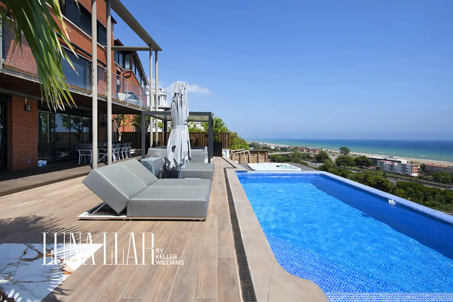 Terrasse von Haus oder Chalet zur Miete in Sitges mit Klimaanlage, Terrasse und Möbliert
