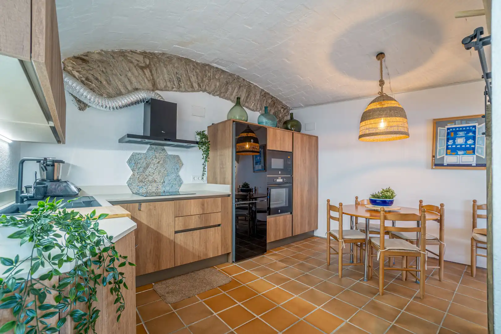 Küche von Einfamilien-Reihenhaus zum Verkauf in Cadaqués mit Möbliert, Ofen und Waschmaschine