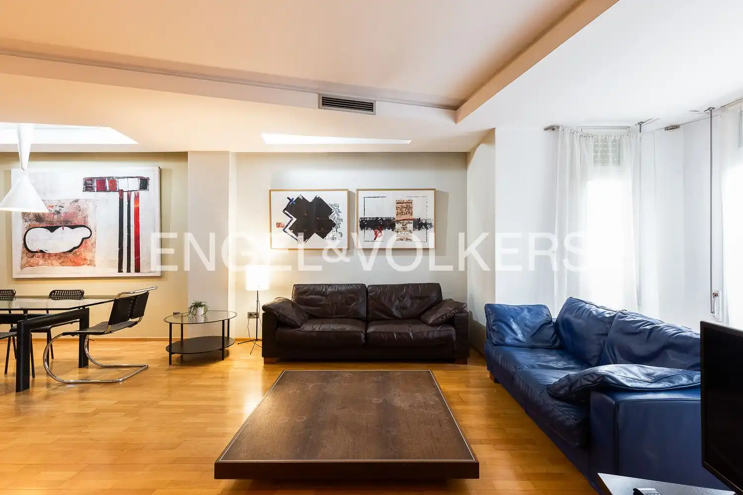 Sala de estar de Piso en venta en  Valencia Capital con Aire acondicionado, Calefacción y Parquet