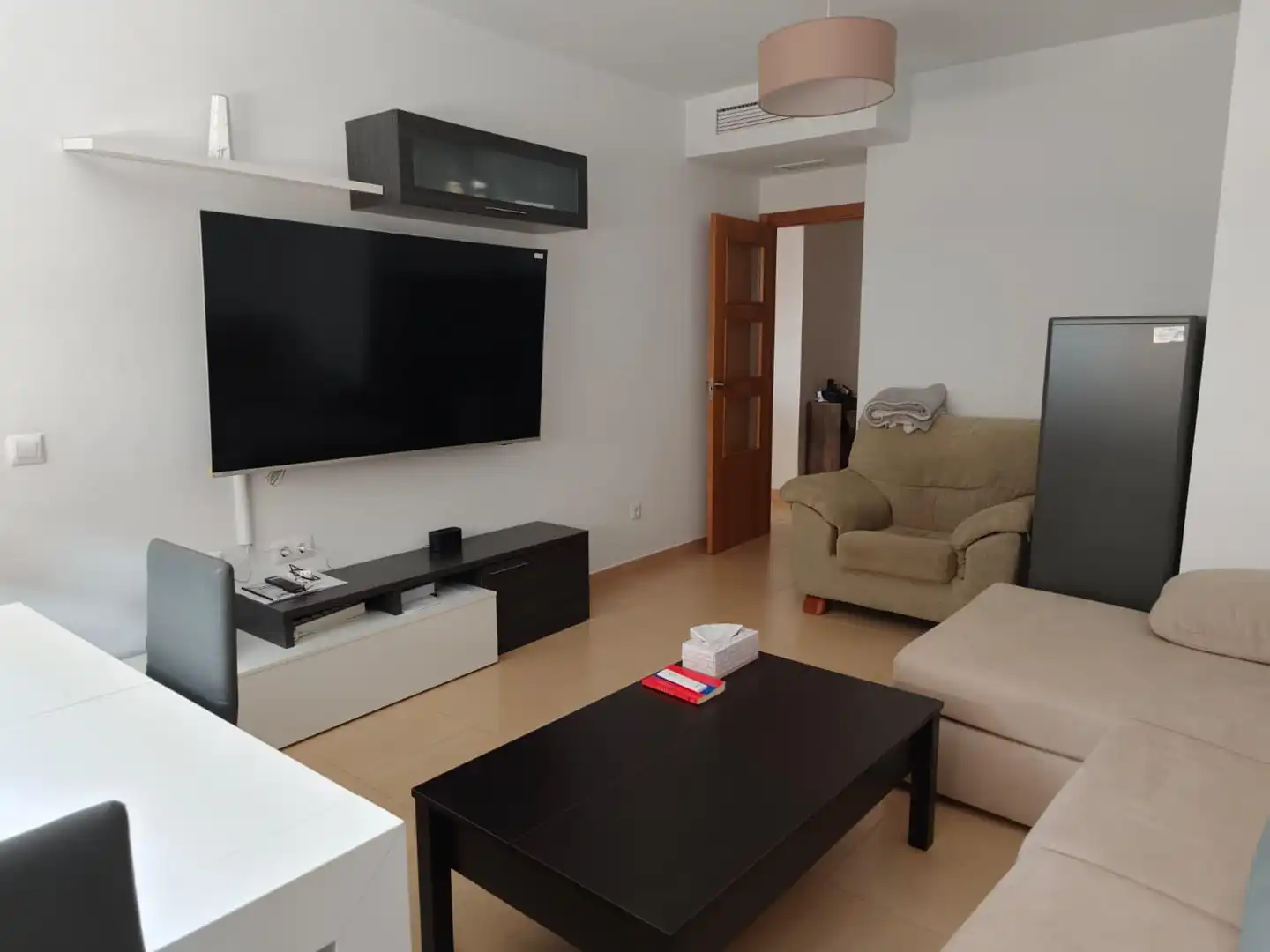 Living room of Flat for sale in  Murcia Capital  with Air Conditioner, Furnished and Balcony