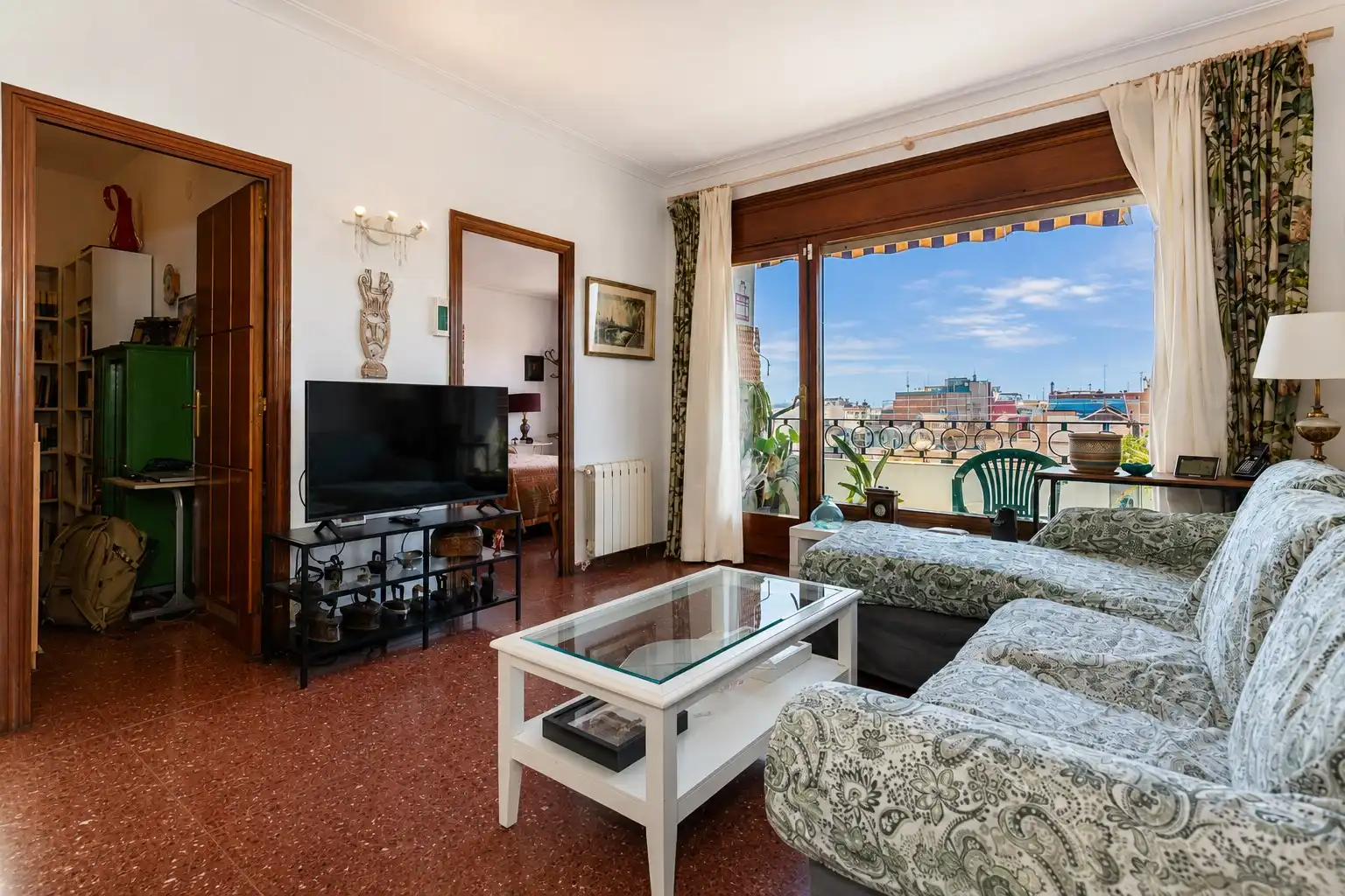 Sala de estar de Piso en venta en Barcelona con Aire acondicionado, Calefacción y Terraza
