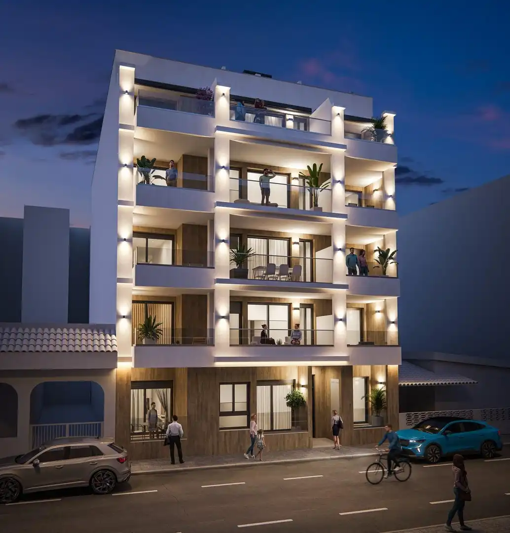 Vista exterior de Apartament en venda en Torrevieja amb Piscina comunitària