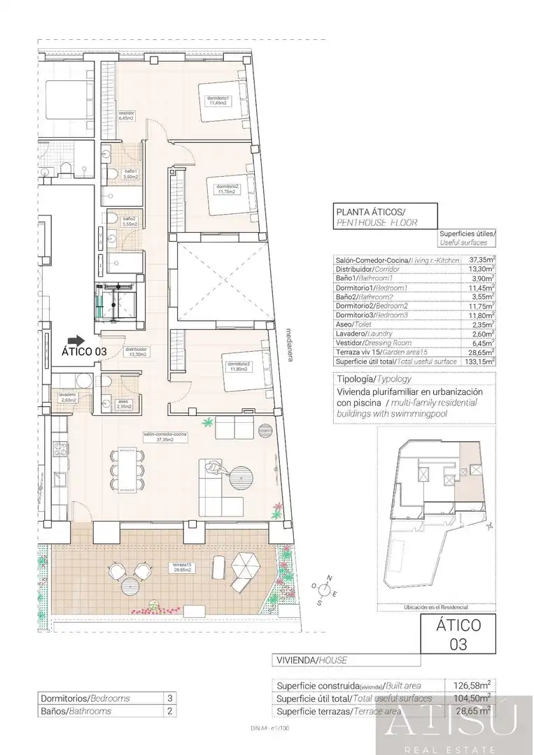 Penthouse with pool for sale in Hondón de las Nieves / El Fondó de les Neus, imagen 9
