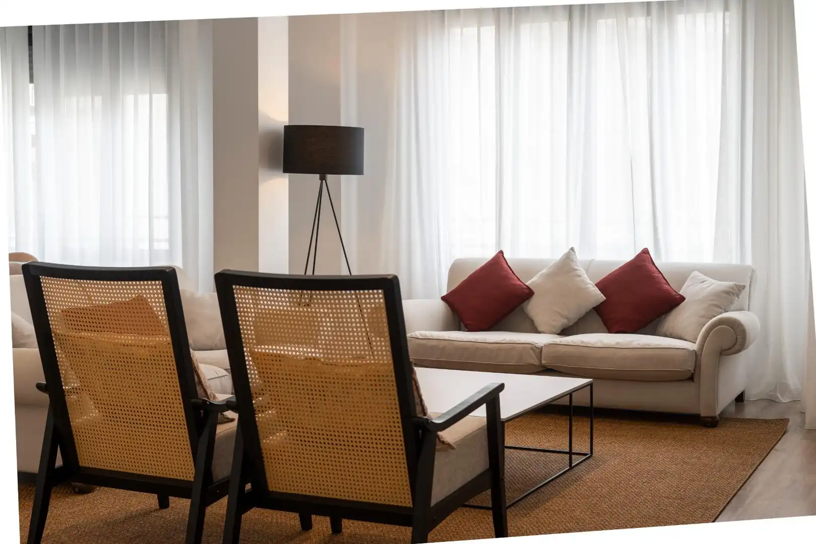Living room of Flat for rent in Valencia  with Air Conditioner, Heating and Furnished