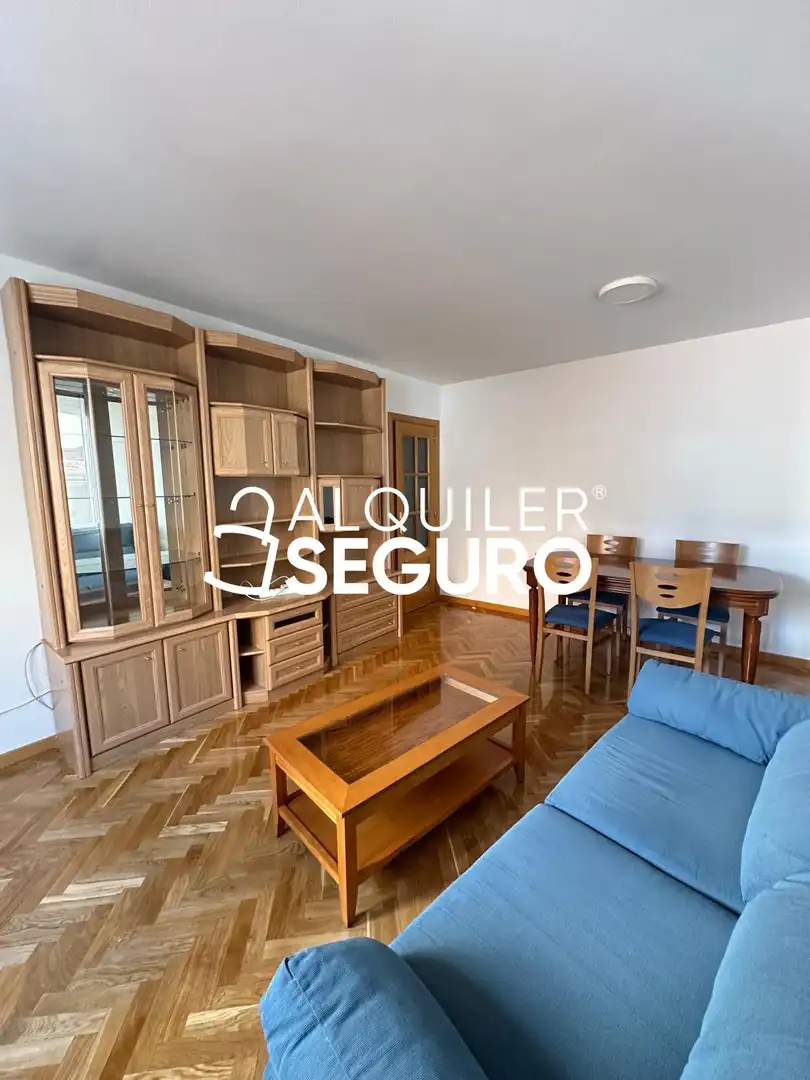 Sala de estar de Piso de alquiler en Alcorcón con Calefacción y Amueblado