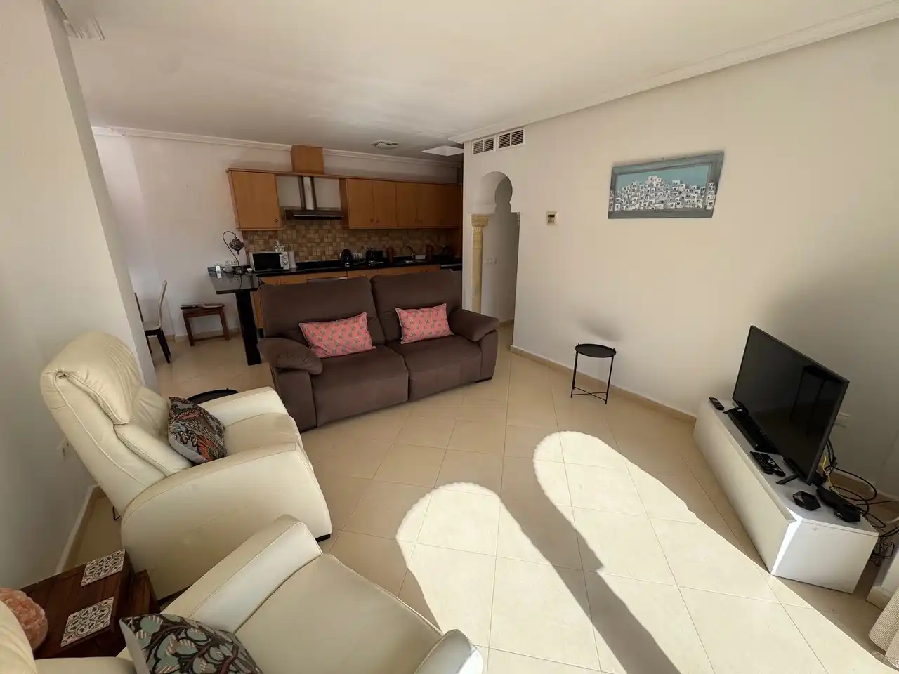 Sala d'estar de Casa o xalet en venda en Turre amb Aire condicionat, Terrassa i Piscina
