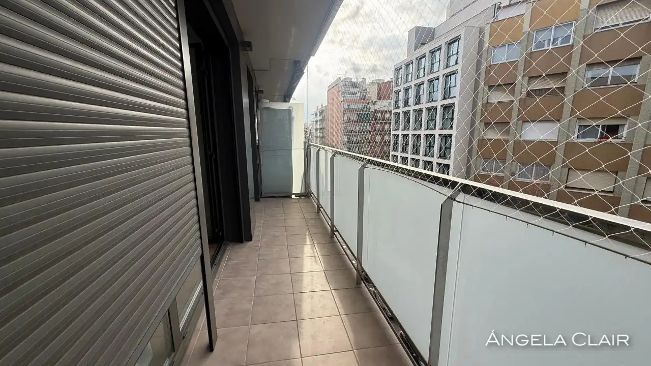 Terraza de Piso de alquiler en Barcelona con Aire acondicionado, Calefacción y Parquet