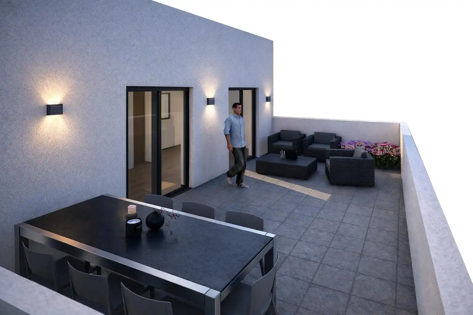 Terrasse von Einfamilien-Reihenhaus zum Verkauf in Vegas del Genil