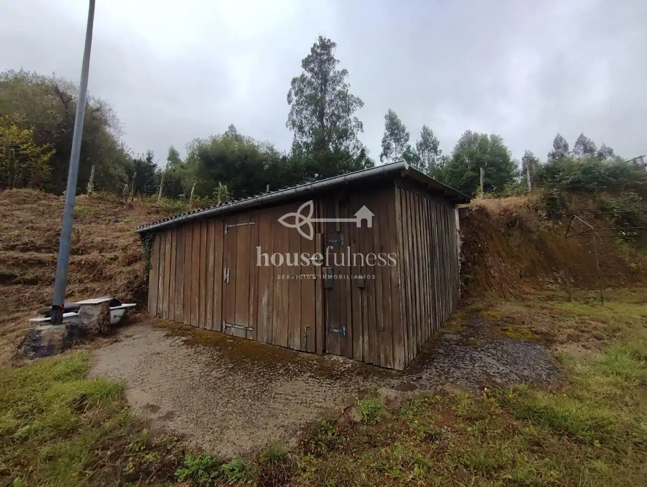 Vista exterior de Casa o chalet en venta en Moeche con Calefacción, Jardín privado y Amueblado