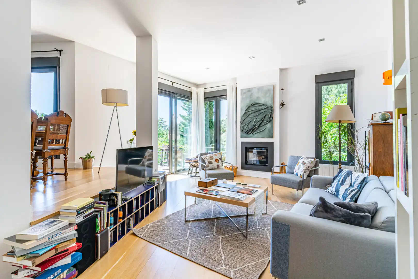 Wohnzimmer von Haus oder Chalet zum Verkauf in Torrelodones mit Heizung, Privatgarten und Schwimmbad