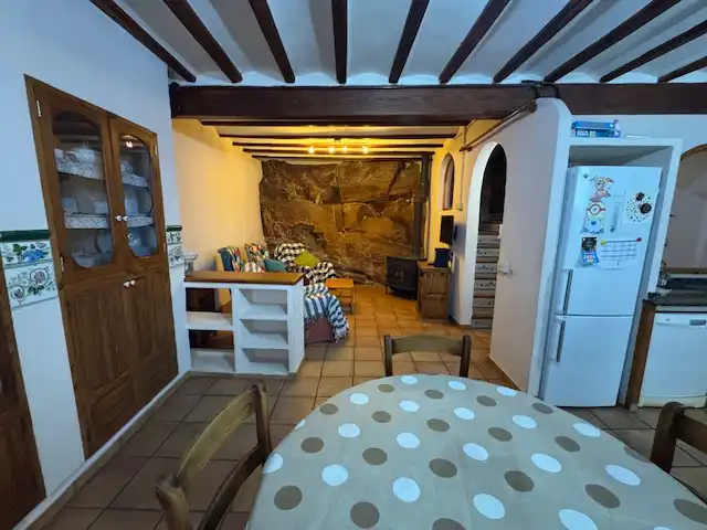 Wohnzimmer von Haus oder Chalet zum Verkauf in Vilafamés mit Terrasse, Möbliert und Ofen