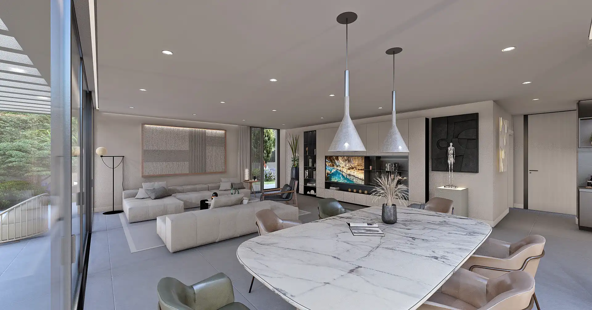 Sala d'estar de Casa o xalet en venda en Las Rozas de Madrid amb Aire condicionat, Calefacció i Jardí privat