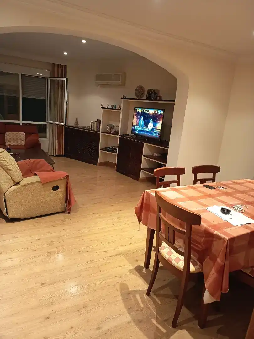 Sala de estar de Piso para compartir en Ciudad Real con Aire acondicionado, Parquet y Amueblado
