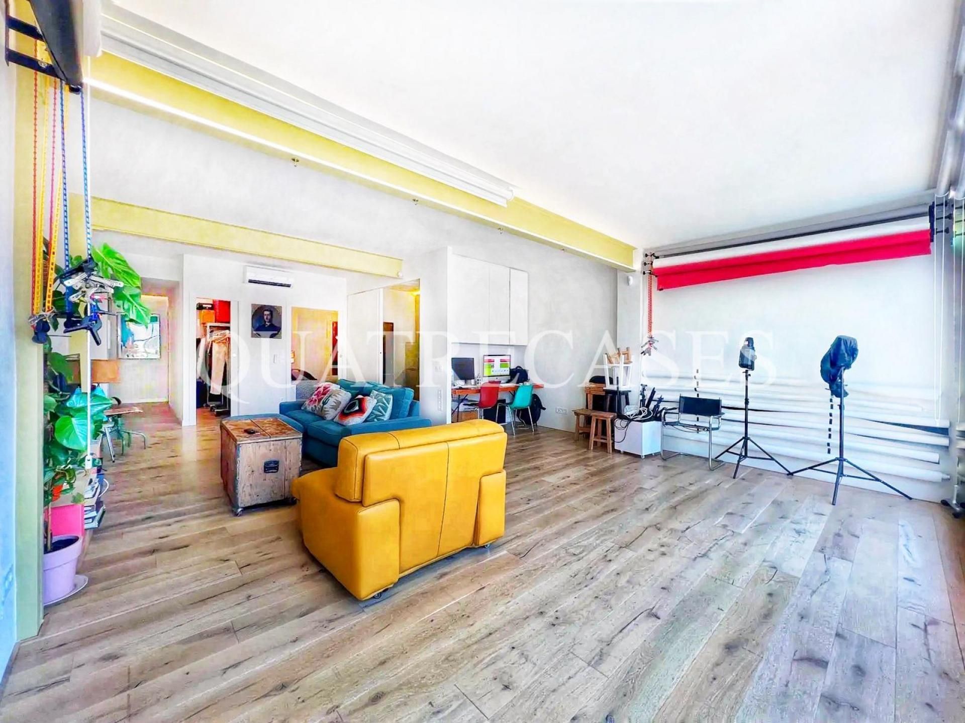 Sala d'estar de Oficina en venda en  Barcelona Capital amb Aire condicionat i Calefacció