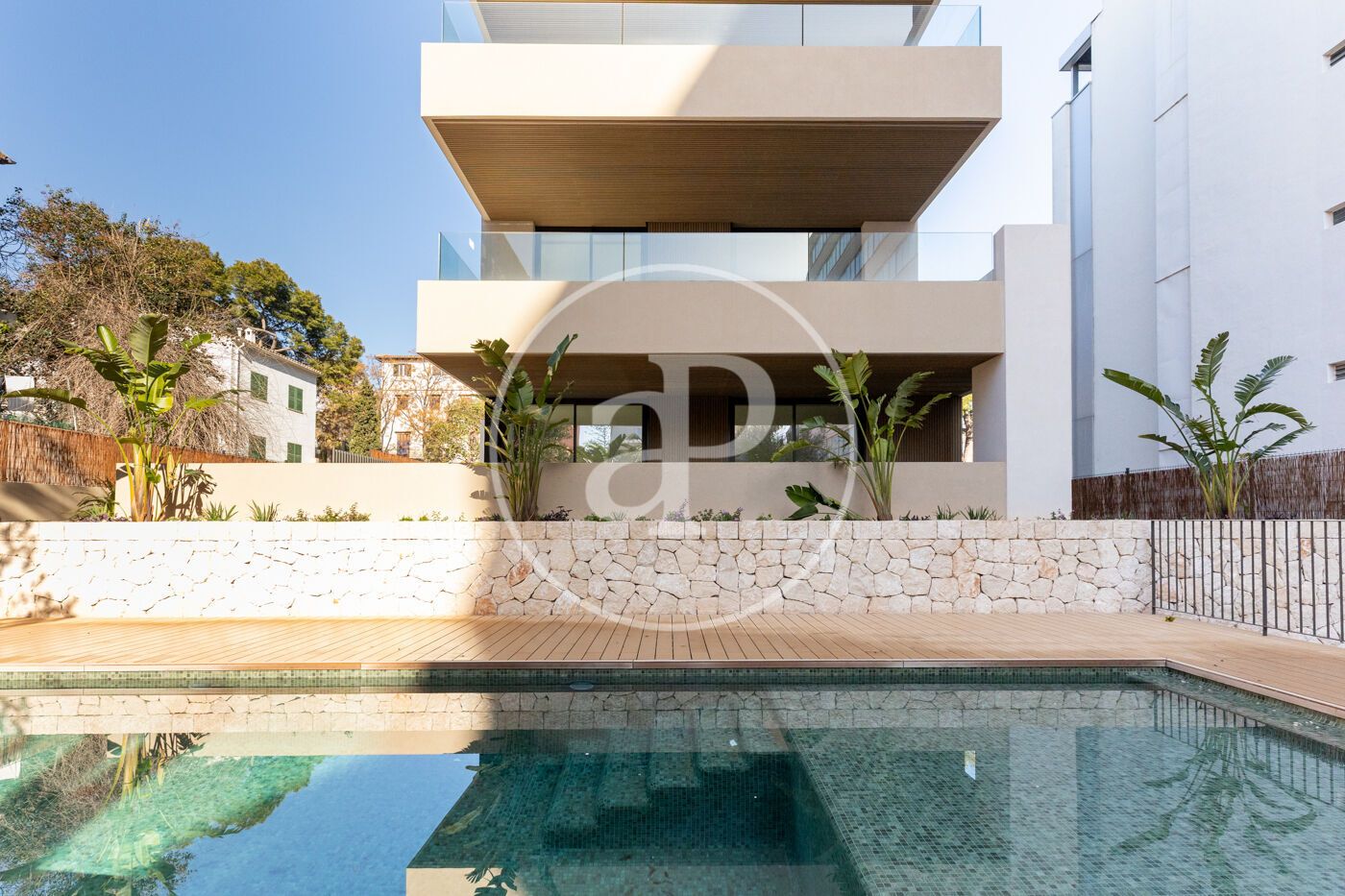 Vista exterior de Pis en venda en  Palma de Mallorca amb Aire condicionat, Calefacció i Jardí privat