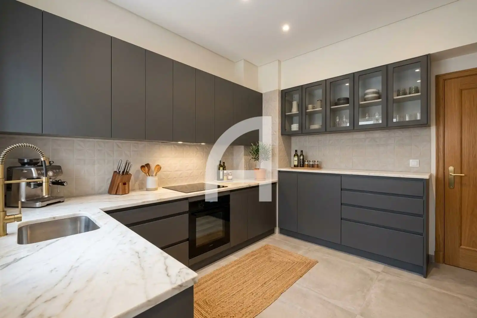 Cocina de Piso en venta en Barcelona con Calefacción, Parquet y Terraza