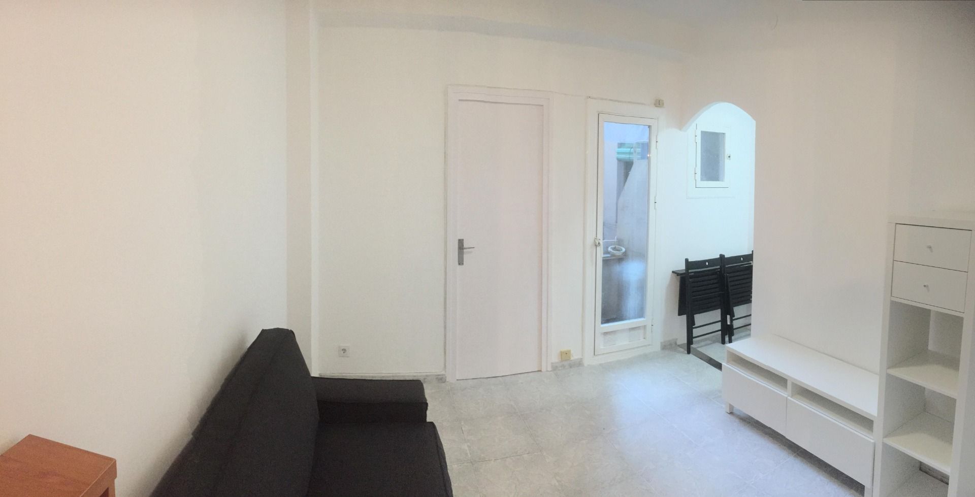 Sala d'estar de Pis de lloguer en  Barcelona Capital amb Aire condicionat, Moblat i Rentadora