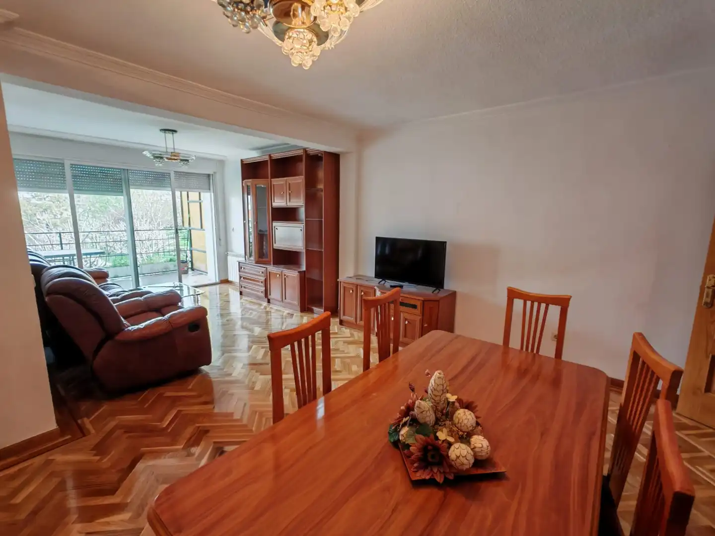 Sala d'estar de Pis en venda en Móstoles amb Calefacció, Parquet i Terrassa