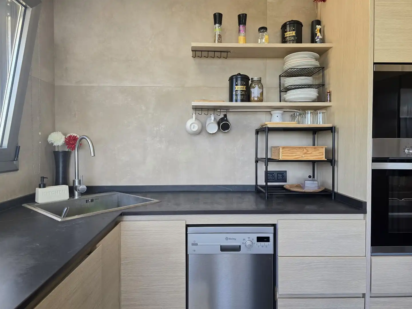 Kitchen of Flat for rent in Calafell  with Heating and Swimming Pool
