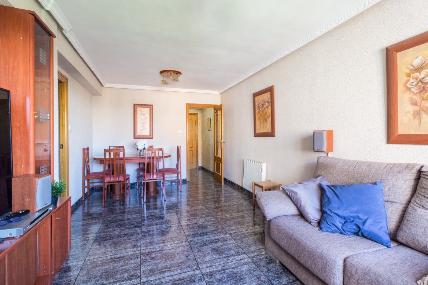 Sala d'estar de Pis en venda en  Valencia Capital amb Aire condicionat