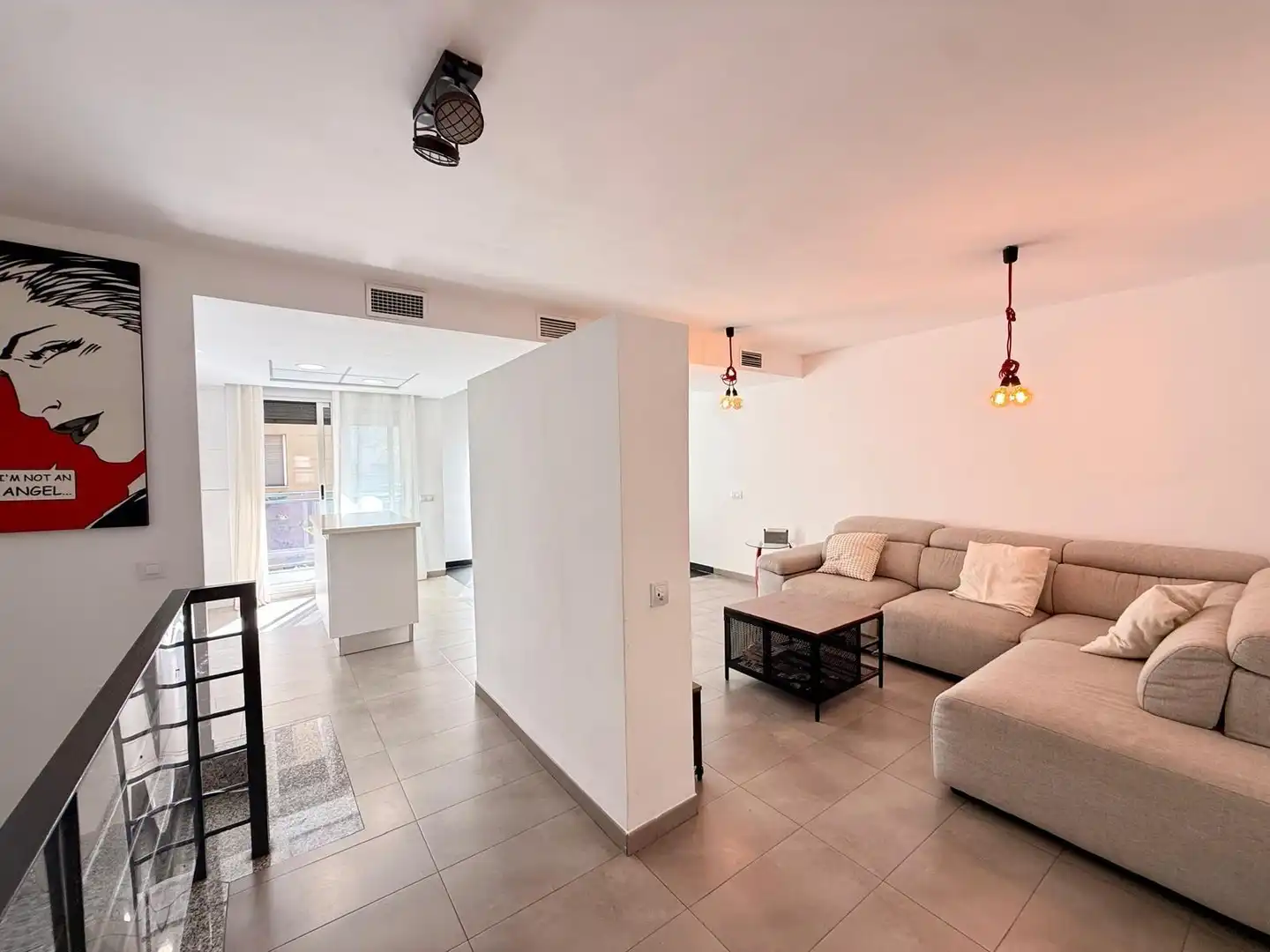 Living room of Duplexes for sale in Almería  with Air Conditioner, Terrace and Storage room