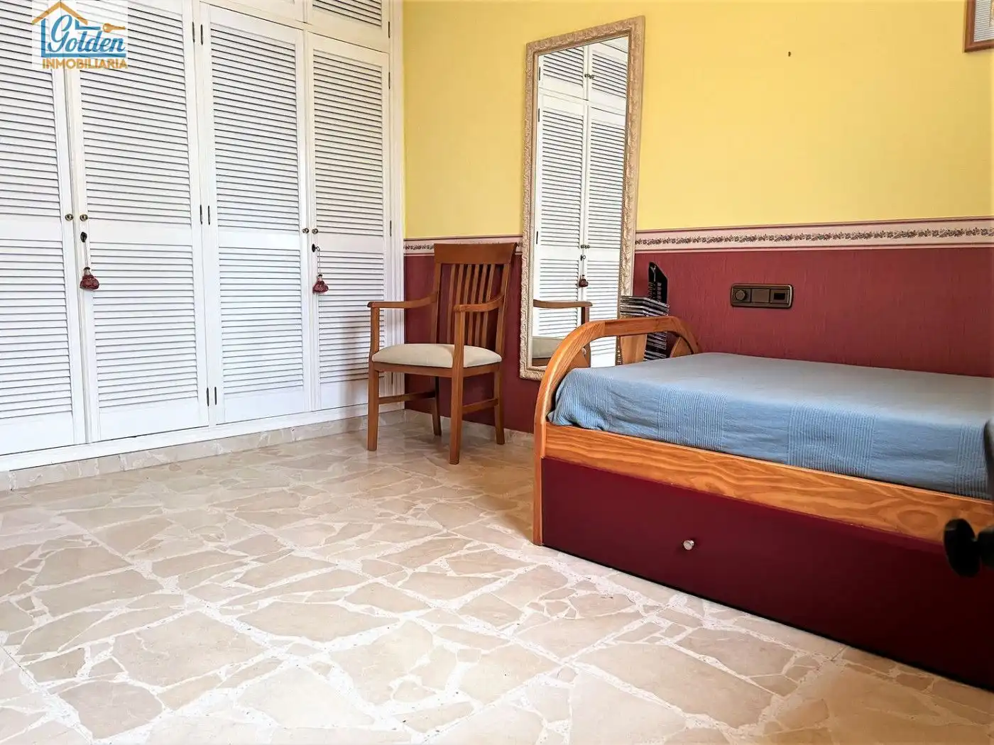 Dormitori de Casa o xalet en venda en Don Benito amb Aire condicionat, Jardí privat i Terrassa