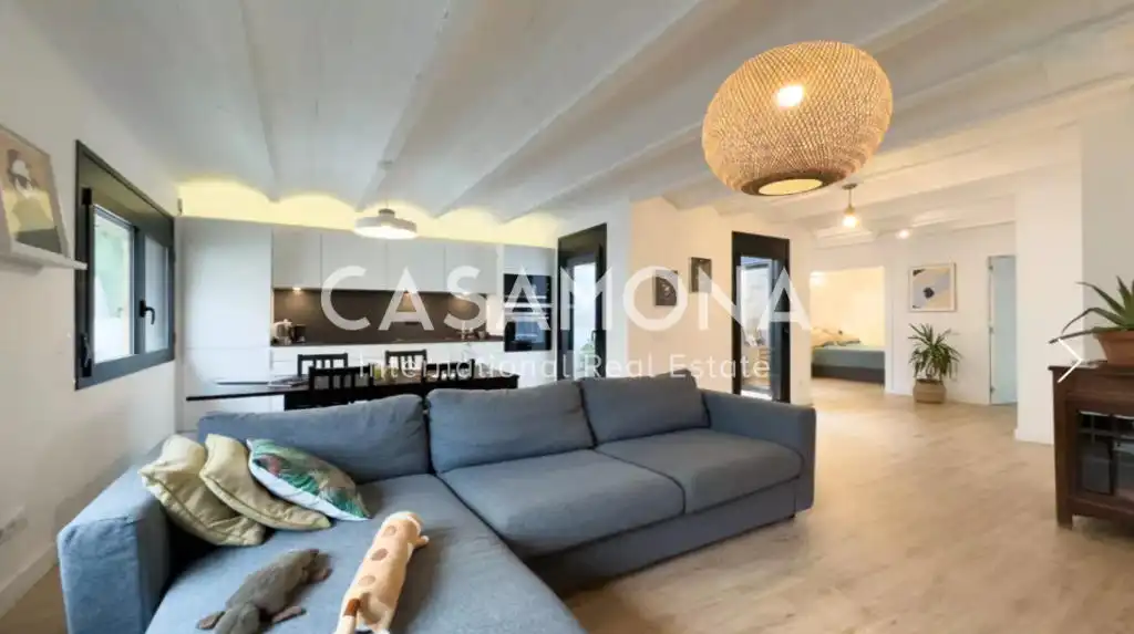 Wohnzimmer von Wohnungen zur Miete in Barcelona mit Klimaanlage, Möbliert und Balkon