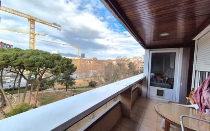 Balcony of Flat for sale in  Barcelona Capital  with Air Conditioner, Heating and Parquet flooring