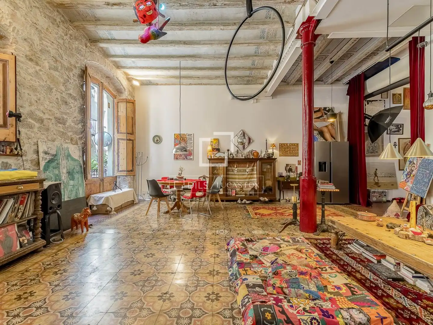 Sala de estar de Piso en venta en Barcelona con Aire acondicionado, Terraza y Balcón