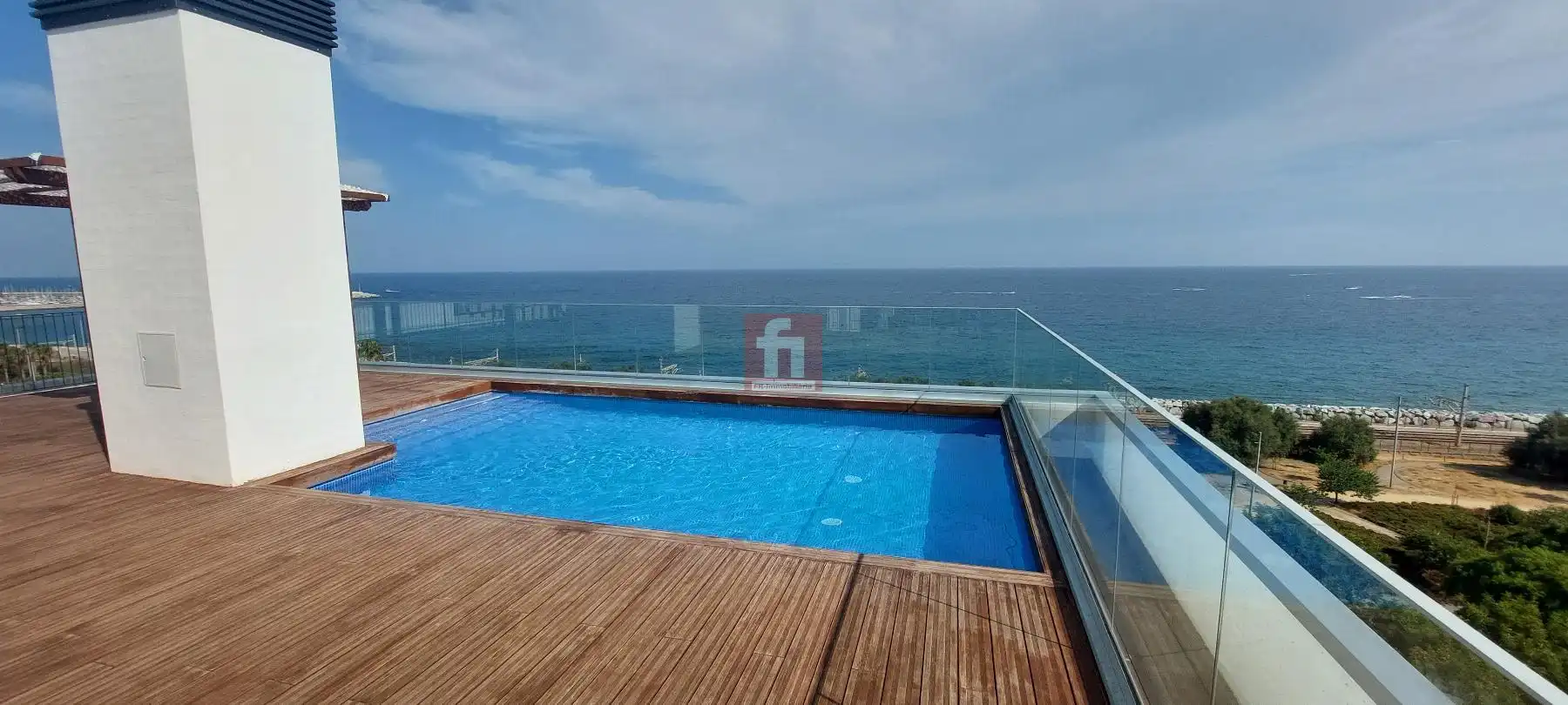 Schwimmbecken von Wohnung zur Miete in Mataró mit Klimaanlage, Heizung und Parkett