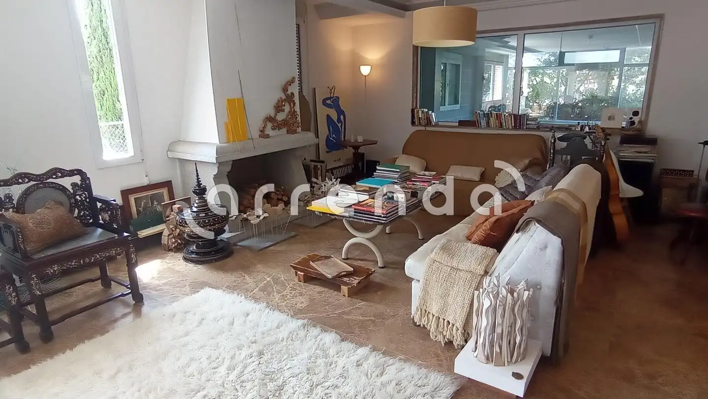 Sala d'estar de Casa o xalet en venda en Villalbilla amb Calefacció, Jardí privat i Terrassa