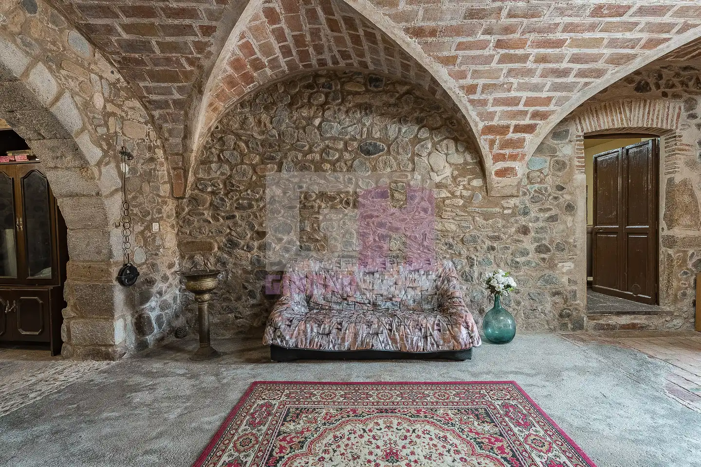 Sala de estar de Finca rústica en venta en Cervià de Ter con Calefacción, Jardín privado y Terraza