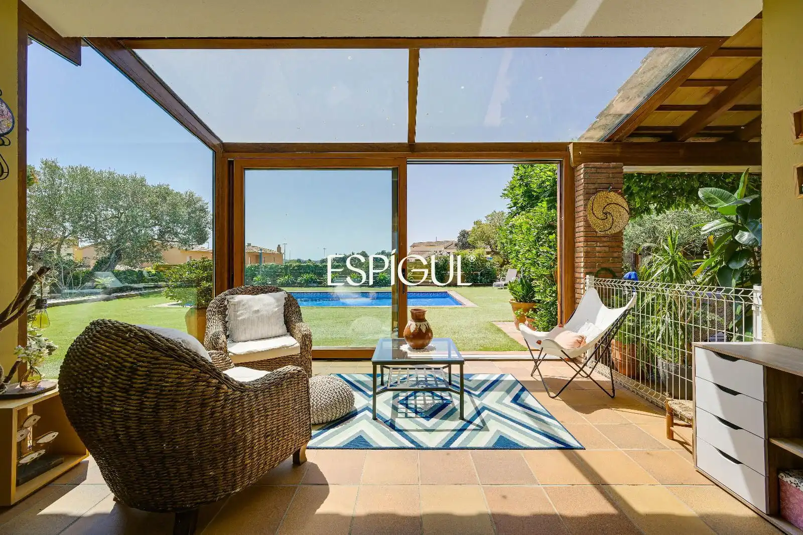 Terraza de Casa o chalet en venta en Mont-ras con Aire acondicionado, Calefacción y Parquet